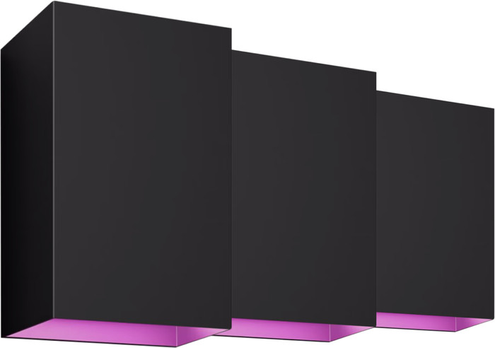 Philips Hue Resonate Applique Murale White and Color Noir Lot de 3 Main Image