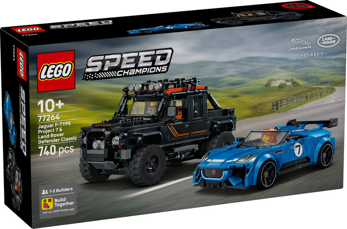 LEGO Speed Champions - La Jaguar Project 7 et le Land Rover Defender 77264 emballage