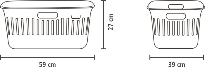 Brabantia Collect-It Wasmand 40 liter - Set van 2 - Beige visual leverancier