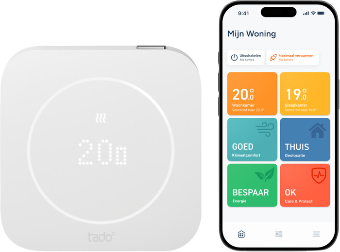 tado Bedrade Slimme Thermostaat X Startpakket 2e Generatie voorkant