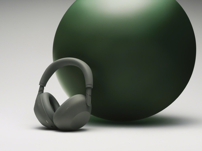 Sony WH1000XM6 Groen product in gebruik