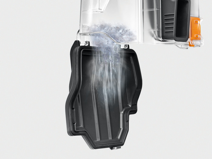 Miele Blizzard CX1 Comfort PowerLine Obsidiaanzwart product in gebruik