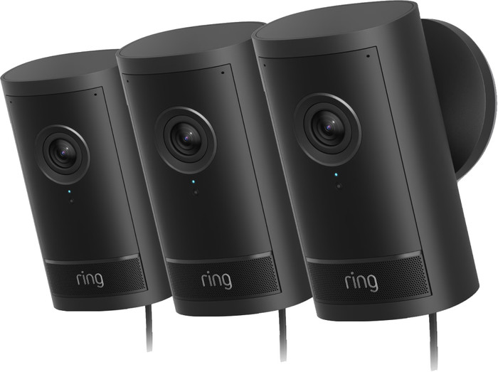 Ring Outdoor Camera Pro Stekker Zwart 3-Pack Main Image