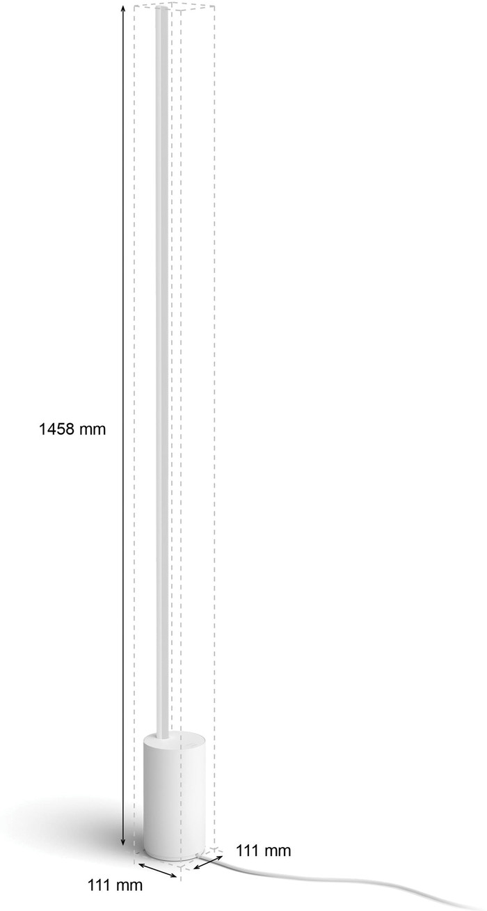 Philips Hue Gradient Signe Floor Lamp - White and Color - White visual supplier