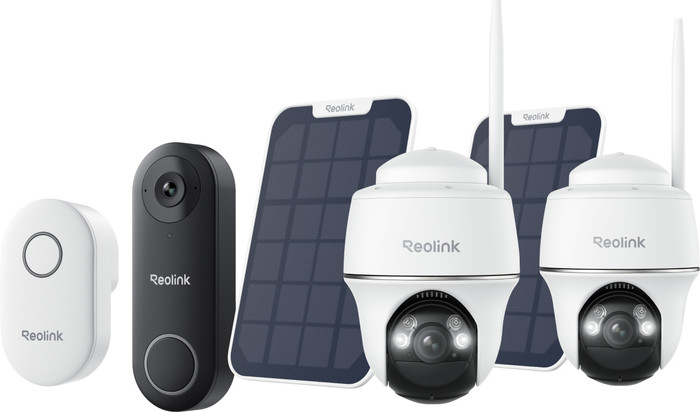 Reolink Argus B430 Duo Pack + Solar Panel + D340W + Chime Main Image
