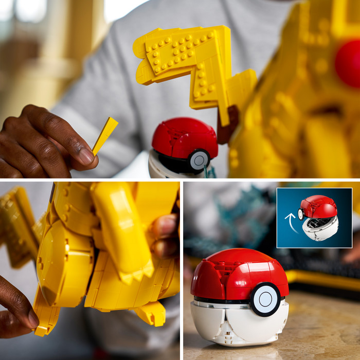 LEGO Pokémon Pikachu en Pokéball 72152 product in gebruik