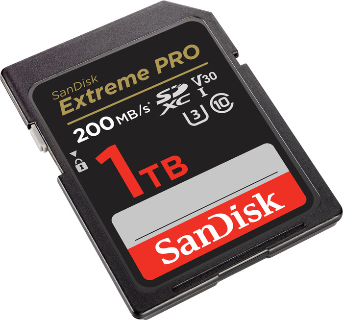 SanDisk SDXC Extreme Pro 1TB 140MB/s front