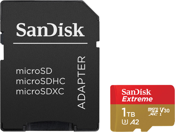SanDisk MicroSDXC Extreme 1 To 130 Mo/s avant