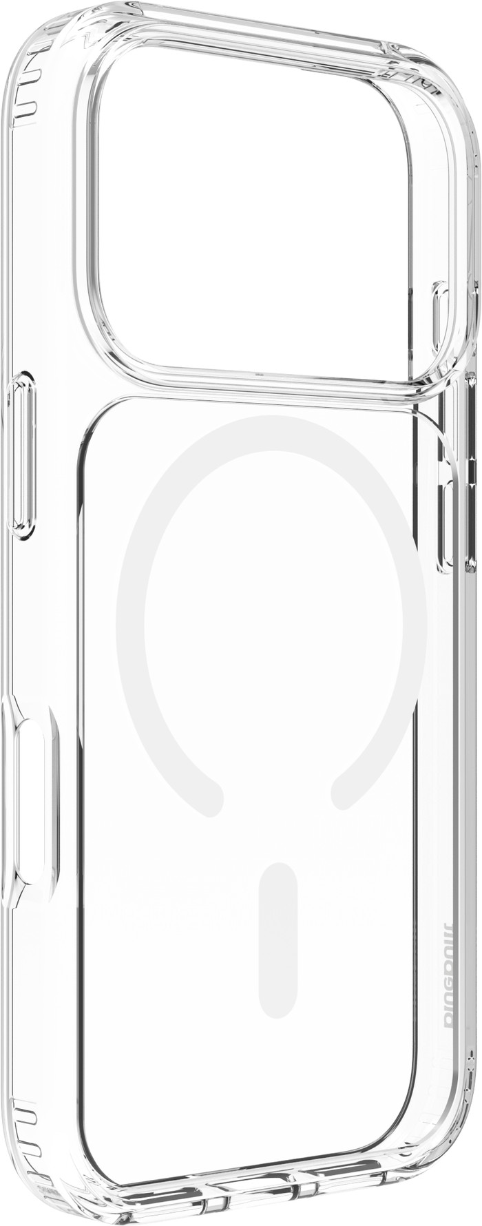 BlueBuilt Protective Back Cover avec MagSafe iPhone 17 Pro Transparent + BlueBuilt iPhone 17 Pro Protège-écran Verre côté gauche