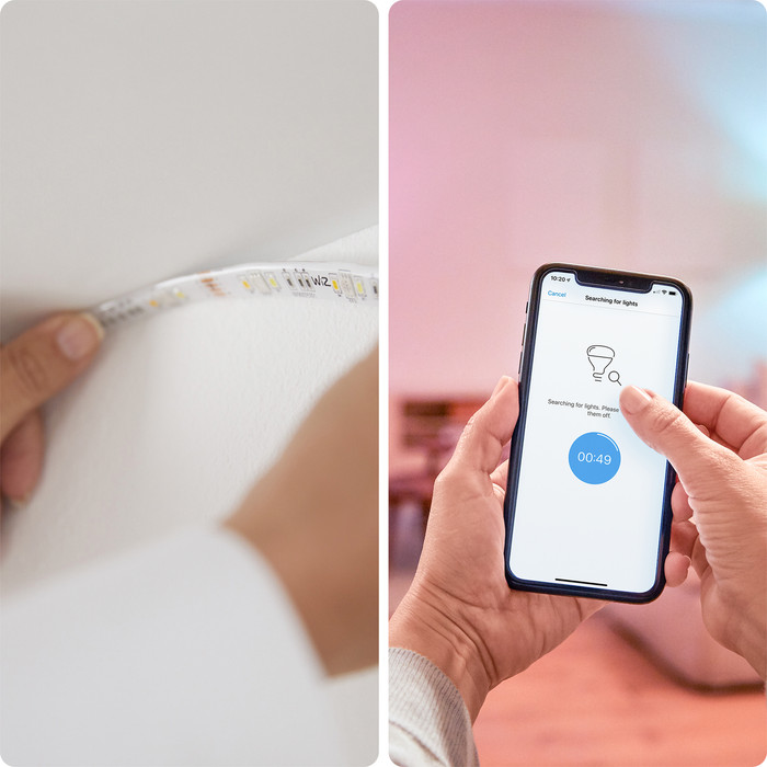 WiZ Light Strip Basic Set 2m product in use