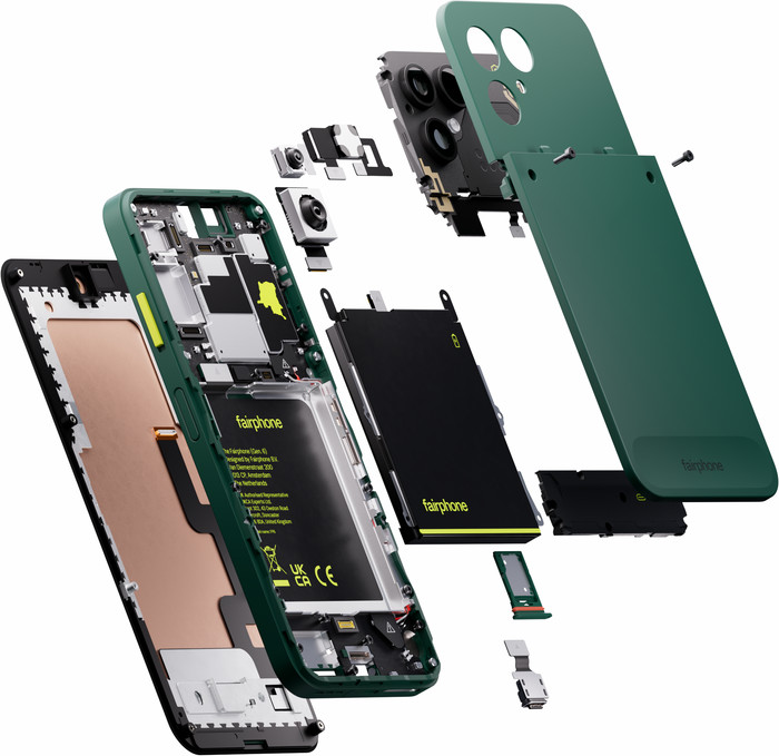 Fairphone 6+ 256GB Groen 5G detail