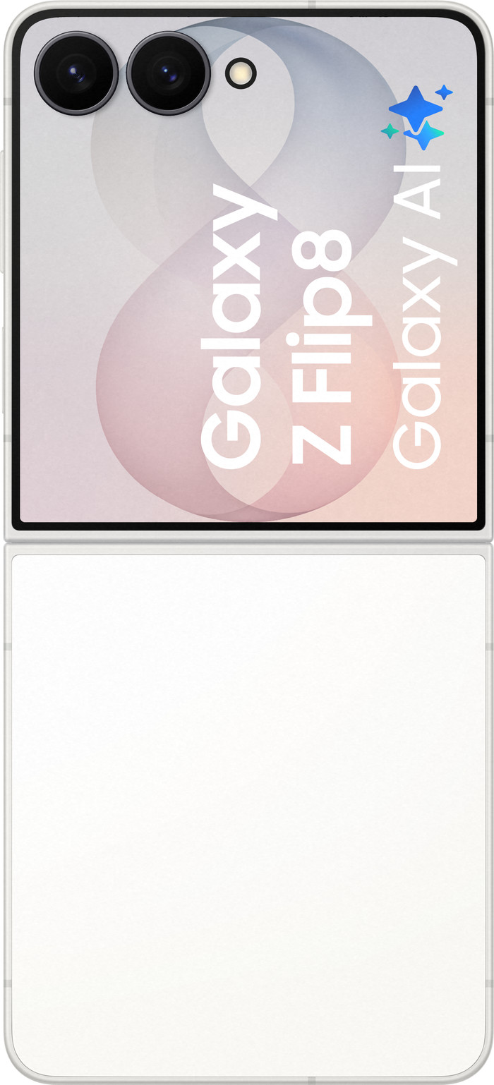 Samsung Galaxy Z Flip 8 256GB Wit 5G achterkant