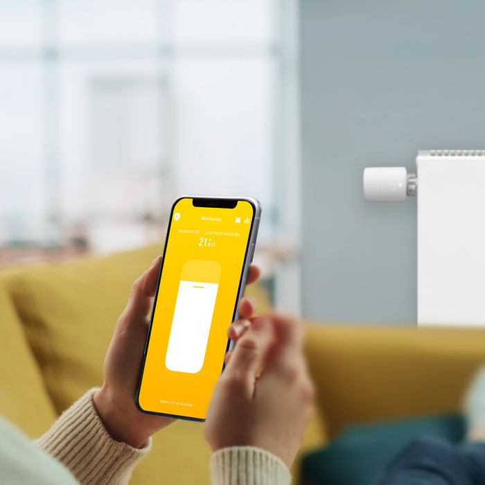 Tado Smart Radiator Knob Expansion 8-pack product in use