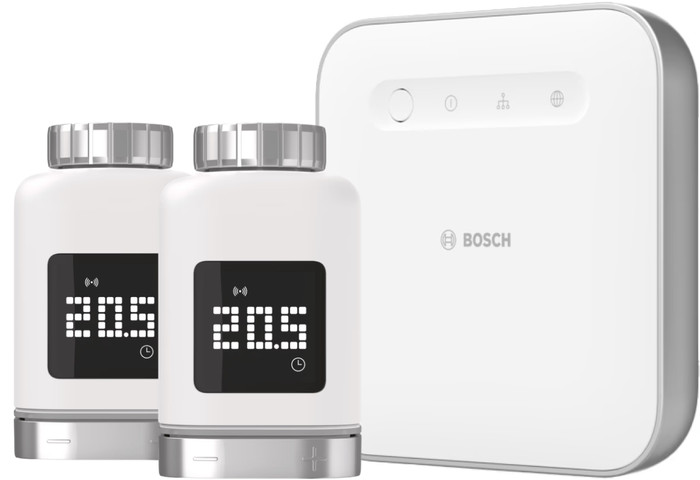 Bosch Tête Thermostatique Connectée 2 Lot de 2 + Contrôleur Smart Home Main Image