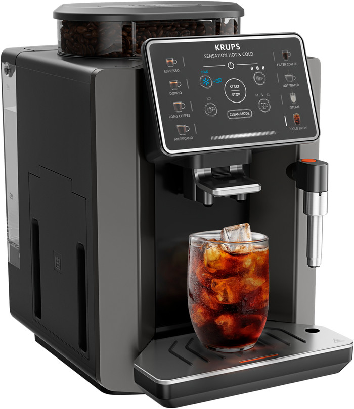 Krups Sensation Hot & Cold EA913H Black detail