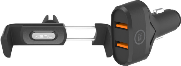 Kenu Support de Téléphone Voiture Grille d'Aération + BlueBuilt Chargeur de Voiture Quick Charge 18 W Main Image
