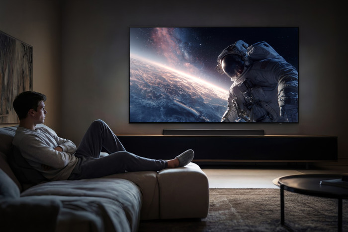 Samsung OLED 55" S83H (2026) product in gebruik