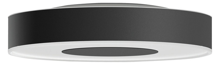 Philips Hue Xamento Bathroom Ceiling Lamp - White and Colored Light - Black - 38cm front