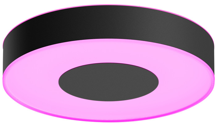 Philips Hue Xamento Bathroom Ceiling Lamp - White and Colored Light - Black - 38cm Main Image