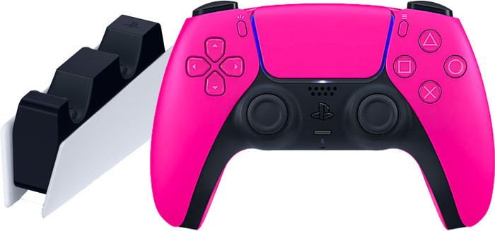 Sony PlayStation 5 DualSense Wireless Controller Nova Pink + Charging Dock Main Image