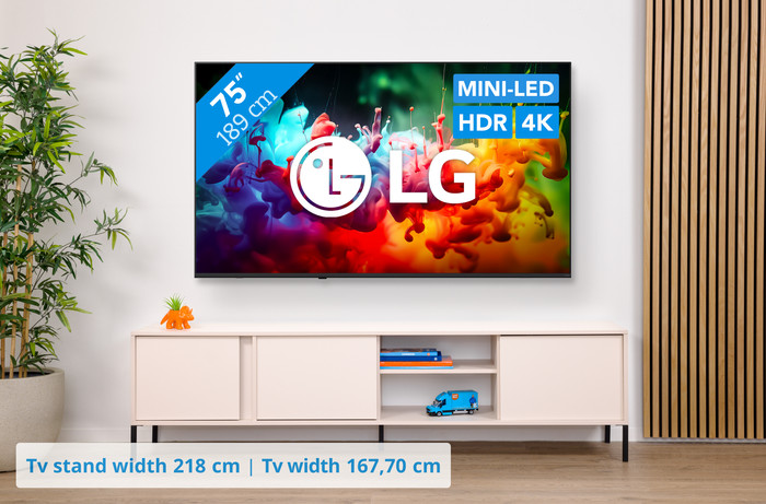 LG Mini-LED 75 inches QNED70 (2026) visual Coolblue 1