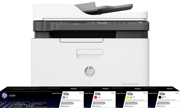 HP Color Laser MFP 179fnw  + 1 extra set toners Main Image
