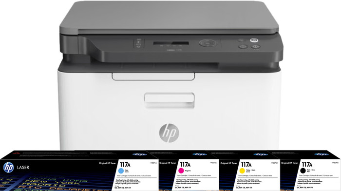 HP Color Laser MFP 178nw  + 1 extra set toners Main Image