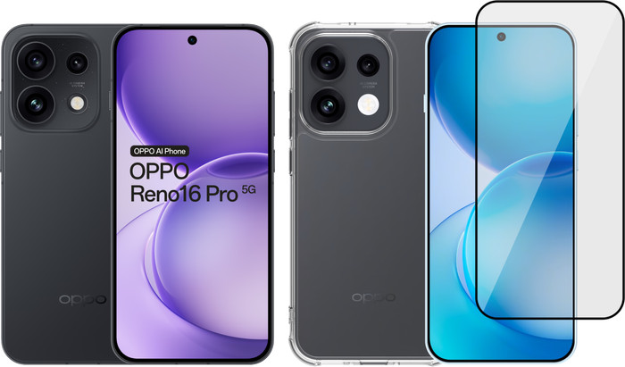 OPPO Reno16 Pro 512GB Zwart 5G + Accessoirepakket Main Image