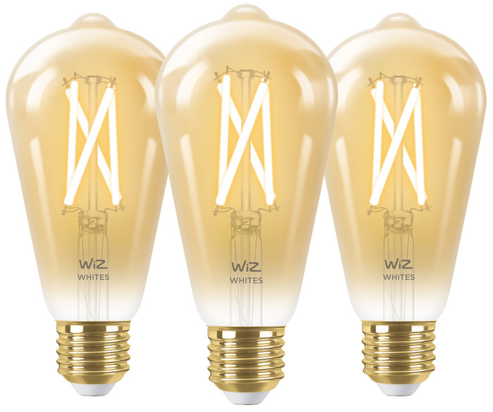 Wiz Smart Filament Light Edison 3-pack - Warm to Cool White Light - E27 Main Image