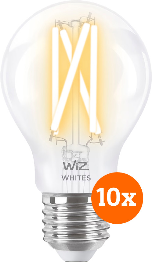 WiZ Ampoule à Filament Connectée Classique Lot de 10 - Lumière Blanche Chaude à Lumière Blanche Froide - E27 Main Image