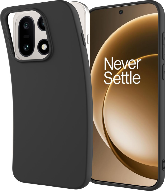 Just in Case Rugged OnePlus 15 Back Cover Zwart linkerkant