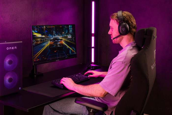 Vortech Pro 27 Pouces Quad HD + Vortech Bras d'Écran PC avec Vérin à Gaz produit à l'usage