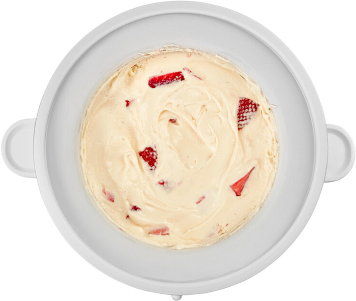 KitchenAid Artisan Mixer 5KSM125 Contour Silver + Ice Cream Maker Attachment front