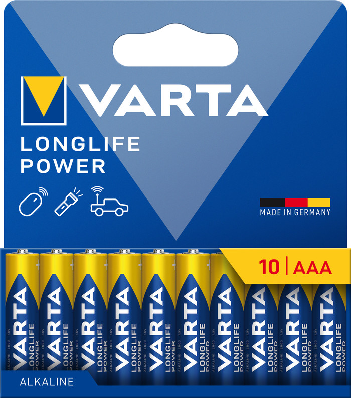 Varta Longlife Power AAA Pack 10 stuks Main Image