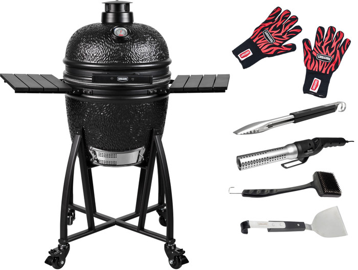 Grill Guru Prime Satin Black Medium Kit de Démarrage Main Image