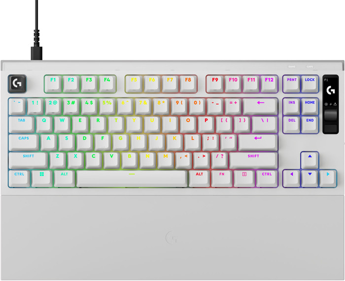 Logitech G PRO X2 RAPID TKL Gaming Toetsenbord Wit Azerty bovenkant