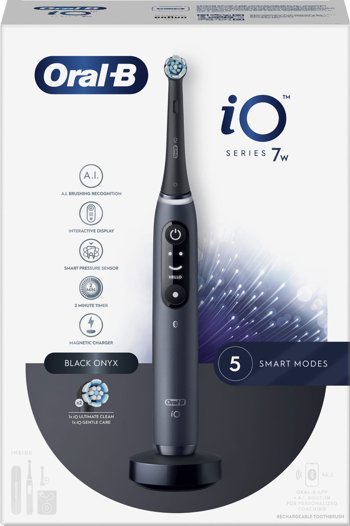 Oral-B iO Series 7w Black with Extra Brush Attachment null