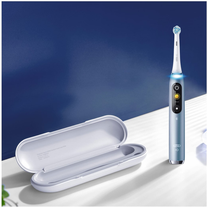 Oral-B iO 9n Marine Blue Special Edition product in use