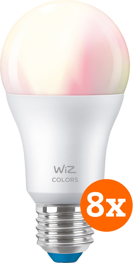 WiZ Ampoule Connectée Lot de 8 - Éclairage Coloré et Blanc - E27 Main Image