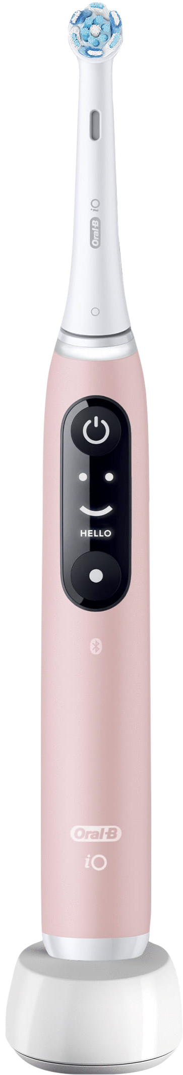 Oral-B iO Series 6N Licht Roze + extra iO Gentle Care opzetborstel voorkant