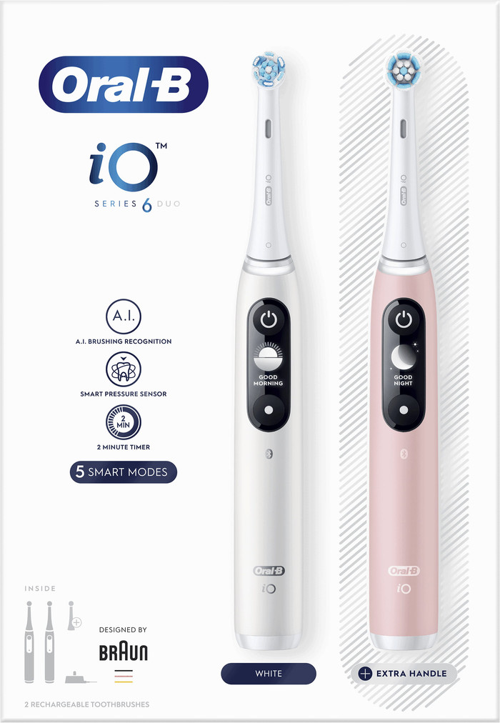 Oral-B iO Series 6N Duo Pack Wit + Roze null