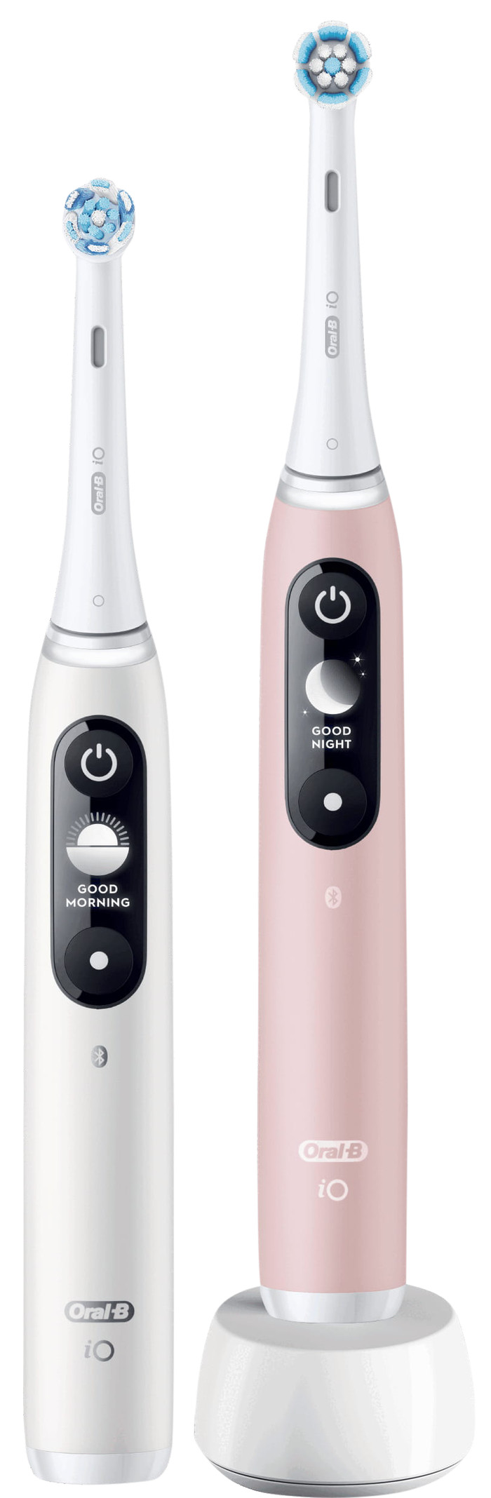 Oral-B iO Series 6N Duo Pack Wit + Roze voorkant