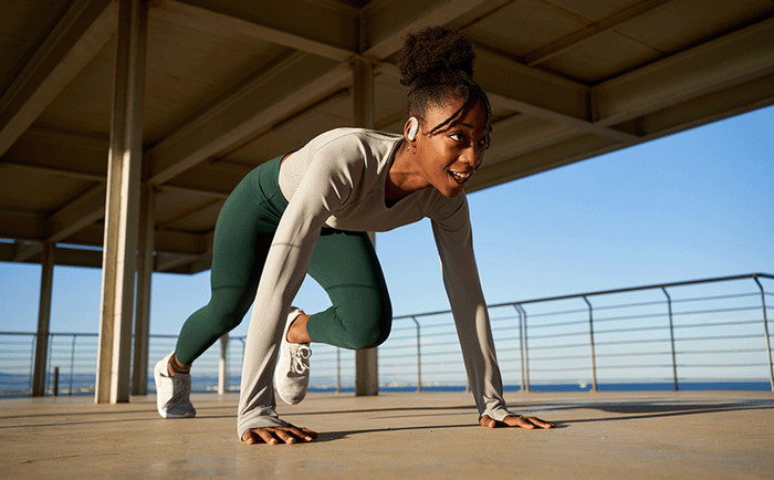 JBL Endurance Peak3 Zwart product in gebruik