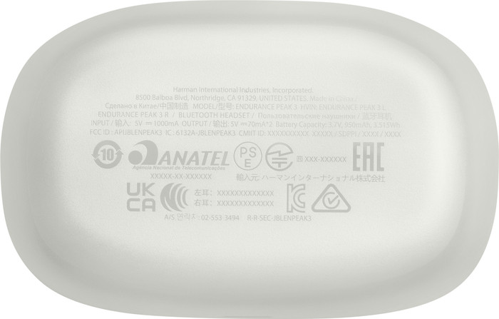 JBL Endurance Peak3 Wit null