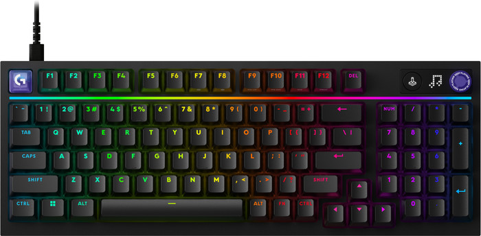 Logitech G316 X 98 Bedrade Gaming Toetsenbord Azerty Zwart voorkant