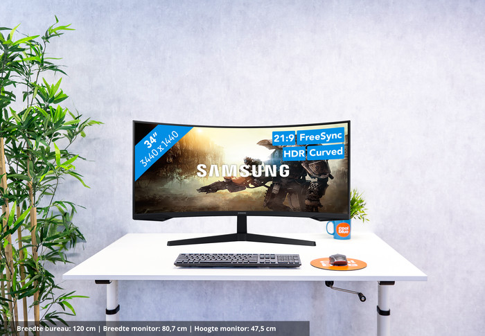 Samsung Odyssey G5 LC34G55TWWPXEN visual Coolblue 1