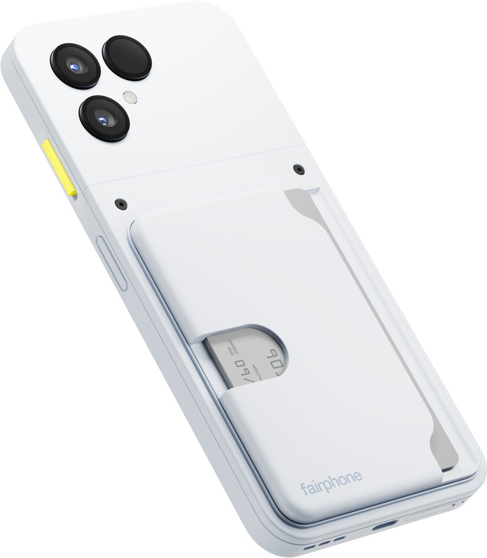 Fairphone Kaarthouder voor Fairphone 6 Wit product in gebruik