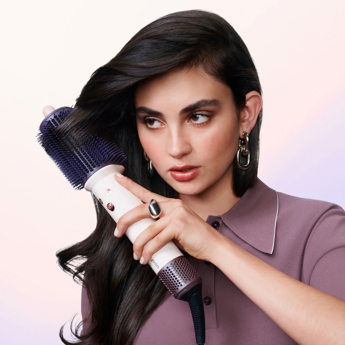 Dyson AirSmooth Ceramic Pink product in use