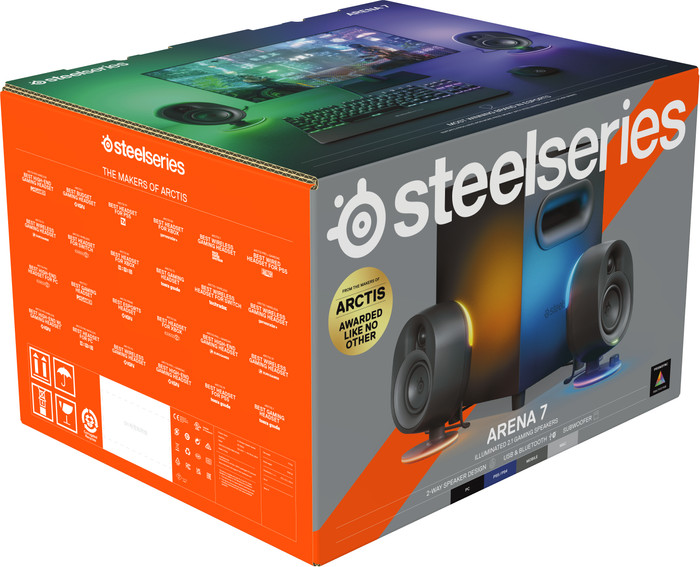 【箱有美品】SteelSeries Arena7 SteelSeries Arena 7 スピーカー 箱付き 美品 箱有美品】SteelSeries