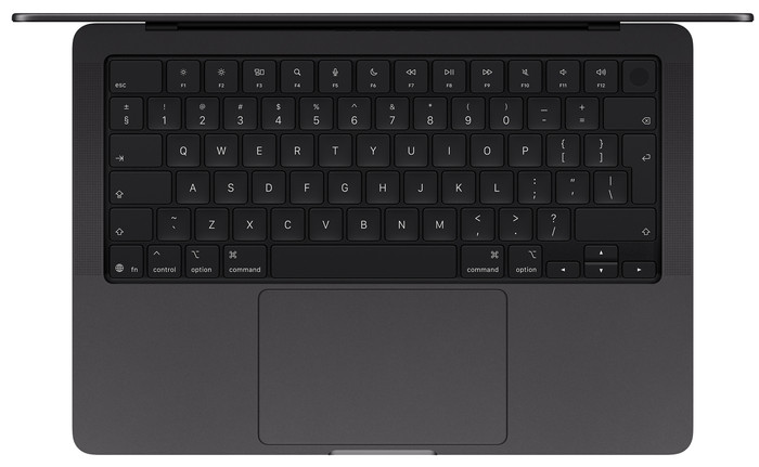 Apple MacBook Pro PROLED 14 inch M5 Pro (15 CPU / 16 GPU) 24GB/1TB Zwart QWERTY bovenkant